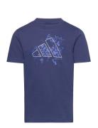 Uni Train Tee Sport T-shirts Short-sleeved Blue Adidas Performance