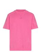 All Szn Washed T-Shirt Kids Sport T-shirts Short-sleeved Pink Adidas P...