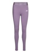 Hyglm 1/1 L Q1 Sport Running-training Tights Purple Adidas Performance