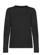 Soft Texture Long Sleeve Sport T-shirts & Tops Long-sleeved Black Casa...