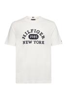 Monotype Collegiate Tee Tops T-shirts Short-sleeved White Tommy Hilfig...