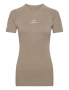 Nwlpace Seamless Tee Woman Sport T-shirts & Tops Short-sleeved Brown N...