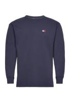Tjm Clsc Xs Badge L/S Tee Tops T-shirts Long-sleeved Navy Tommy Jeans