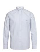 Reg Classic Oxford Stripe Shirt Tops Shirts Casual Blue GANT
