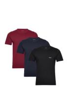 Tshirtrn 3P Classic Tops T-shirts Short-sleeved Black BOSS