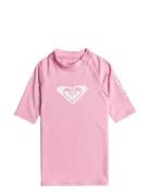 Whole Hearted Ss Tops T-shirts Short-sleeved Pink Roxy