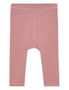 Wool/Bamboo Legging Bottoms Leggings Pink Mikk-line