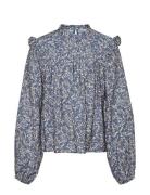 Vero Moda Girl Vmiris Ls Crop Top Wvn Girl Blå