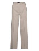 Kennedy Lyocell Blend Wide-Leg Tailored Pants Bottoms Trousers Wide Le...