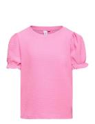 Vmkassi Ss Top Wvn Girl Tops T-shirts Short-sleeved Pink Vero Moda