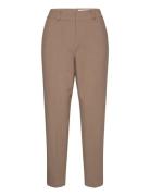 Selected Femme Slfrita-Ria Mw Crop Pant Camel Mel Noos Beige