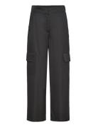 Galla Cargo Trousers Bottoms Trousers Cargo Pants Black Second Female