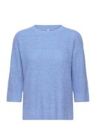 Sc-Glenda Tops Knitwear Jumpers Blue Soyaconcept