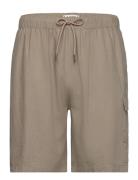 Denim Project Dplinen Blend Pocket Shorts Beige