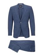 C-Huge-2Pcs-233 Suits & Blazers Blazers Single Breasted Blazers Blue B...