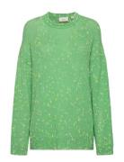 Carbibbi Ls O-Neck Knt Tops Knitwear Jumpers Green ONLY Carmakoma