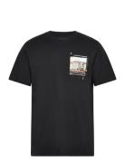 Nyhavn Brushed Cotton Tee Tops T-shirts Short-sleeved Black Clean Cut ...