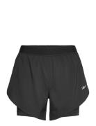 Reebok Performance Running 2 In 1 Short Svart