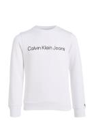 Inst. Logo Regular Cn Tops Sweat-shirts & Hoodies Sweat-shirts White C...