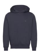 Tommy Hilfiger Flag Logo Hoody Marinblå