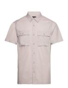 Hco. Guys Wovens Tops Shirts Short-sleeved Cream Hollister