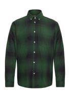 Fling Check Shirt Designers Shirts Casual Khaki Green Woodbird