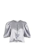Vishina 2/4 Top /E Tops Blouses Long-sleeved Silver Vila