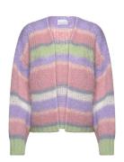 Rona Ella Knit Cardigan Tops Knitwear Cardigans Pink Noella