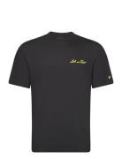 Graphic Ski T-Shirt Tops T-shirts Short-sleeved Black Lyle & Scott
