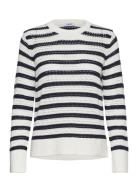 Esprit Casual Stripe Geo Mesh Vit