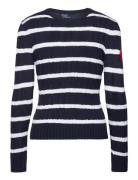 Anchor-Motif Cable Cotton Sweater Tops Knitwear Jumpers Navy Polo Ralp...