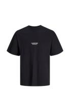 Jack & J S Jorvalencia Back Tee Ss Crew Neck Svart