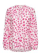 Frida Tops Blouses Long-sleeved Pink Fabienne Chapot