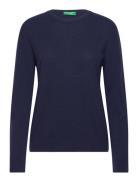 Crewneck Jersey Tops Knitwear Jumpers Navy United Colors Of Benetton