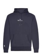 Polo Ralph Lauren Logo Double-Knit Hoodie Marinblå