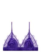 Love Lace Lingerie Bras & Tops Soft Bras Bralette Purple Love Stories