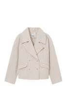 Camille Short Coat Outerwear Jackets Light-summer Jacket Cream Once Un...