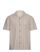 Anerkjendt Akleon S/S Structure Shirt Beige