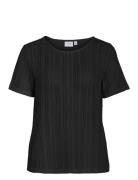 Vigardea O-Neck S/S Top Tops T-shirts & Tops Short-sleeved Black Vila