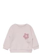 Embossed Flower Sweatshirt Tops Sweat-shirts & Hoodies Sweat-shirts Pi...