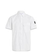 Scale Short Sleeve Shirt Designers Shirts Short-sleeved White Belstaff
