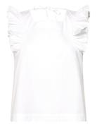 2Nd Franca Tt - Crispy Poplin Tops T-shirts & Tops Sleeveless White 2N...