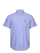 Lyle & Scott Short Sleeve Oxford Shirt Blå