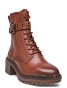 Women Boots Shoes Boots Ankle Boots Laced Boots Brown Tamaris