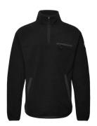 Yoke Halfzip Sport Sweat-shirts & Hoodies Fleeces & Midlayers Black Te...