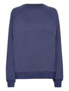 Nursing Sweatshirt Tops Sweat-shirts & Hoodies Sweat-shirts Blue Boob
