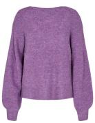 Numelia Pullover Tops Knitwear Jumpers Purple Nümph