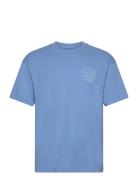 Edwin Edwin Music Channel T-Shirt - Parisian Blue Blå