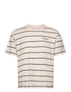 Edwin Windup T-Shirt - Beige / Blue / Black Beige