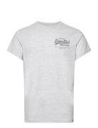 Superdry Classic Vl Heritage Chest Tee Grå